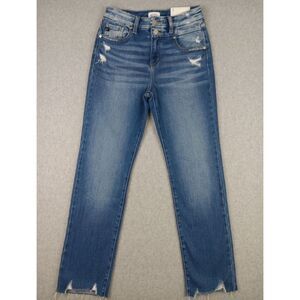 Kancan Walnut High Rise Slim Straight Leg Jeans Size 7/27 Medium Wash